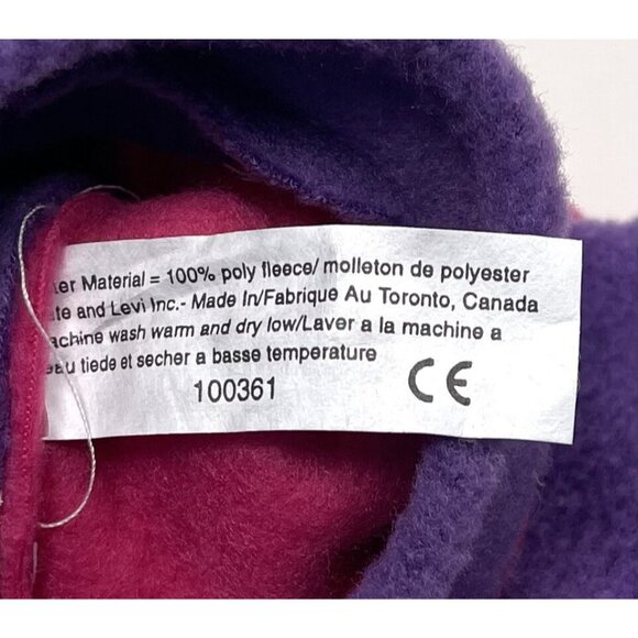 CATE AND LEVI Purple Fleece Unicorn Softy 12" HAND PUPPET Made in Canada EUC - Picture 4 of 4